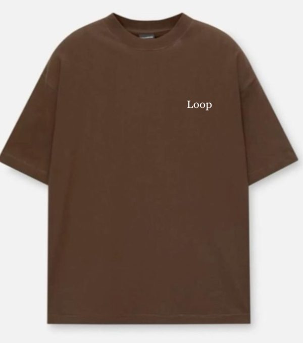 Loop dark brown tee